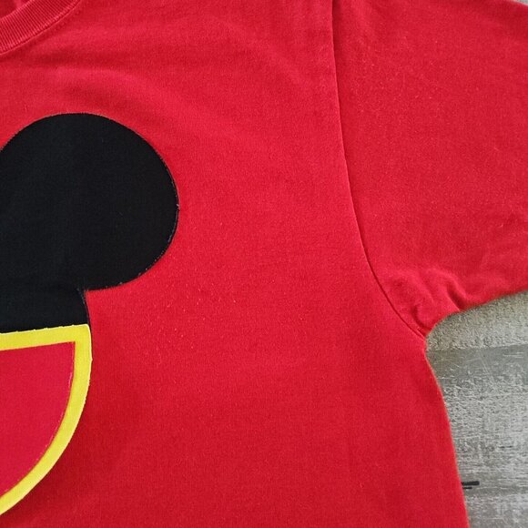 Jerzees Disney Daddy Men’s T-Shirt Size Medium Heavyweight Blend Red Mickey - Picture 4 of 8